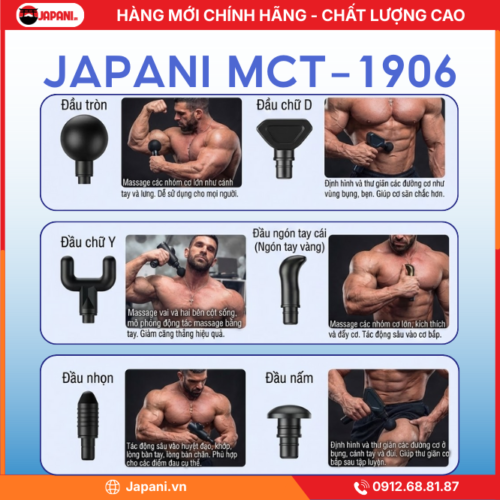 Các loại đầu Massage JAPANI MCT-1906