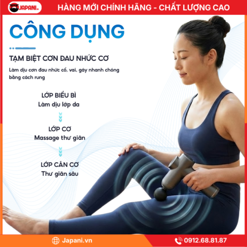 Công dụng của Máy massage cầm tay JAPANI MCT-1913