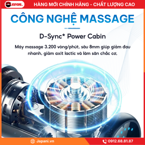 Công nghệ massage của Máy massage cầm tay JAPANI MCT-1913
