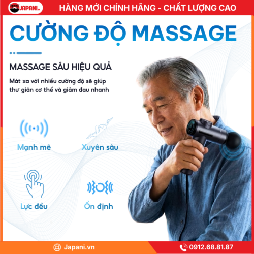 Cường độ massage của Máy massage cầm tay JAPANI MCT-1911