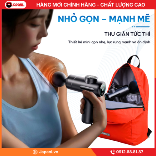 Thiết kế tiện lợi của Máy massage cầm tay JAPANI MCT-1911