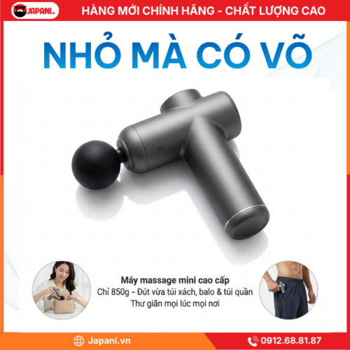 Thiết kế nhỏ gọn của Máy massage cầm tay JAPANI MCT-1913
