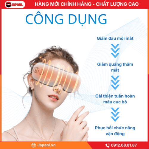 Công dụng Máy massage mắt JAPANI E9 