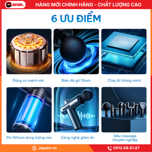 6 ưu điểm của Máy massage cầm tay JAPANI MCT-1911