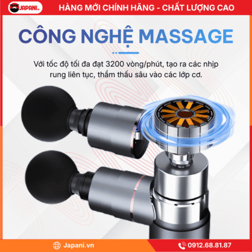 Công Nghệ Massage Của Máy Mát Xa 2 Đầu JAPANI Yolanda CM20G