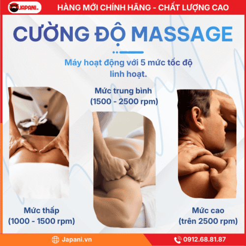 Cường Độ Massage Của Máy Mát Xa 2 Đầu JAPANI Yolanda CM20G