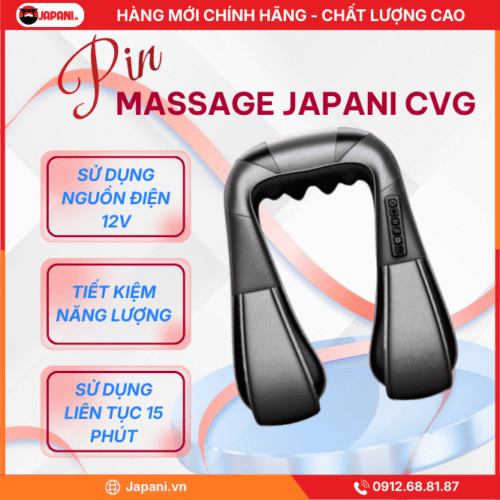 Hiệu Suất Pin Của Chăn Massage Vai Cổ Lưng JAPANI CVG-1979