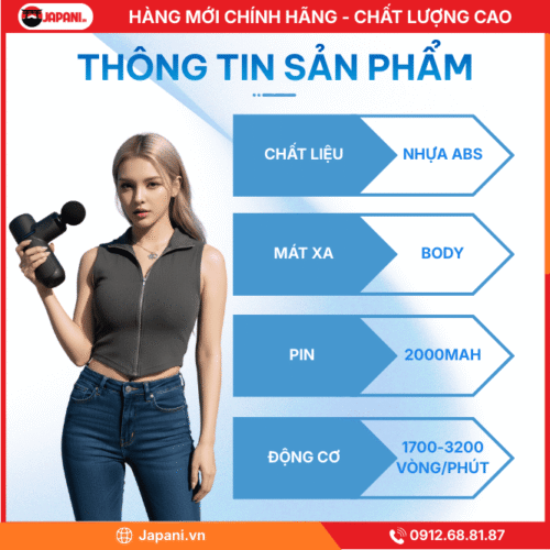 thông tin sản phẩm máy massage cầm tay Yolanda CM20F
