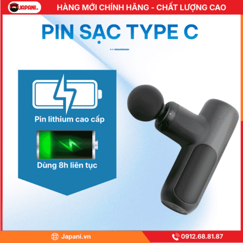 Pin sạc của máy massage cầm tay Đa Dạng Đầu Massage Chuyên Biệt cho Máy Xoa Bóp Cầm Tay JAPANI Yolanda CM20F