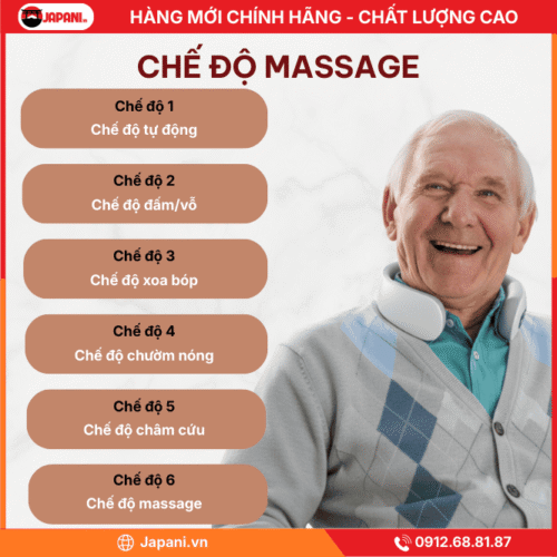 Cường độ và chế độ massage đa dạng