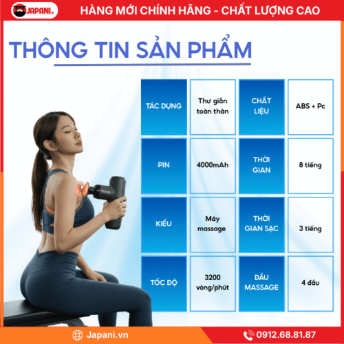 Thông Tin Chi Tiết Sản Phẩm Súng Massage JAPANI MCT-2348