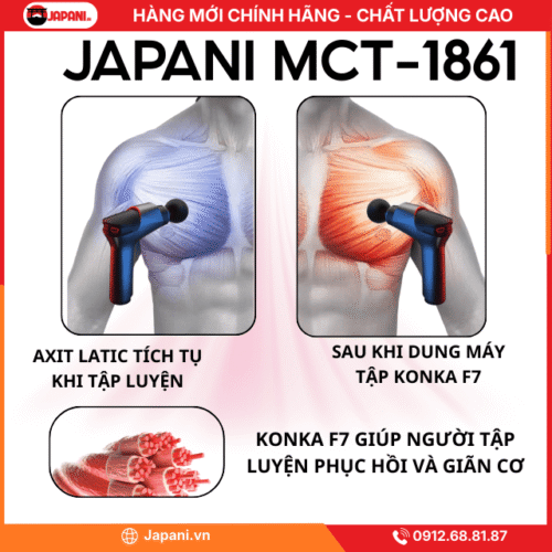 Máy Massage cầm tay JAPANI MCT-1861 8 Đầu