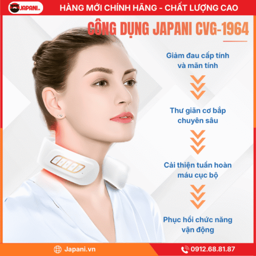 Thông Tin Chi Tiết về Máy Massage Cổ JAPANI CVG-1964