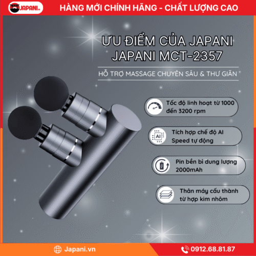 Ưu Điểm Nổi Bật Của Máy Mát Xa 2 Đầu JAPANI MCT-2357