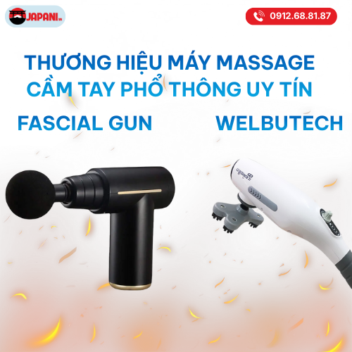 Thương hiệu máy massage phổ thông