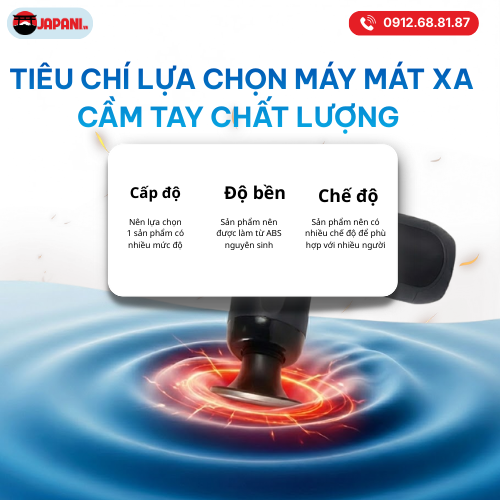 Tiêu chí lựa chọn máy massage cầm tay
