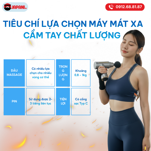 Tiêu chí lựa chọn máy massage cầm tay