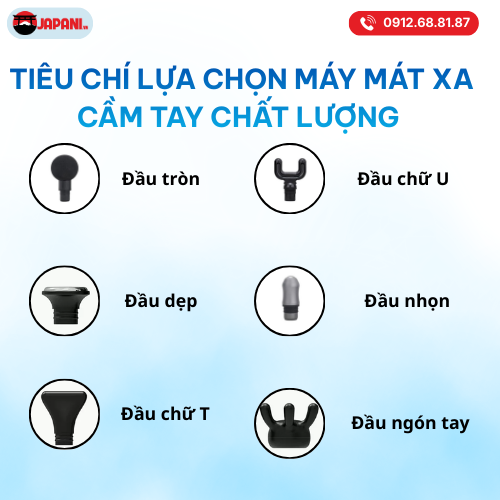 các đầu máy massage cầm tay