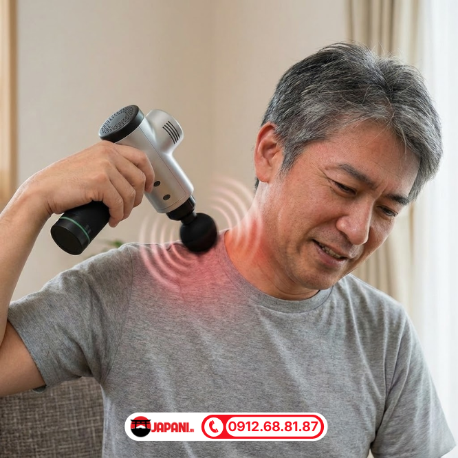 C&aacute;ch d&ugrave;ng m&aacute;y m&aacute;t đối với vai