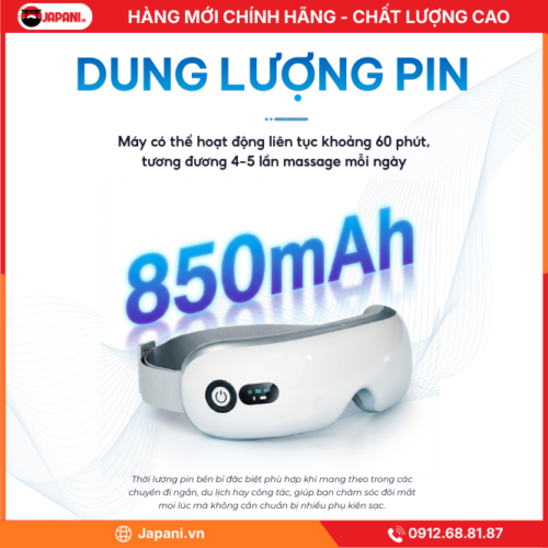 Dung lượng pin của JAPANI Sun Power EM-004