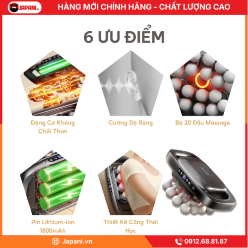 Ưu Điểm Nổi Bật của Máy Massage Cầm Tay Đa Chức Năng JAPANI