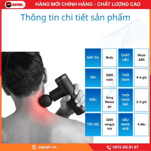 Thông tin chi tiết về máy Massage JAPANI CM20H