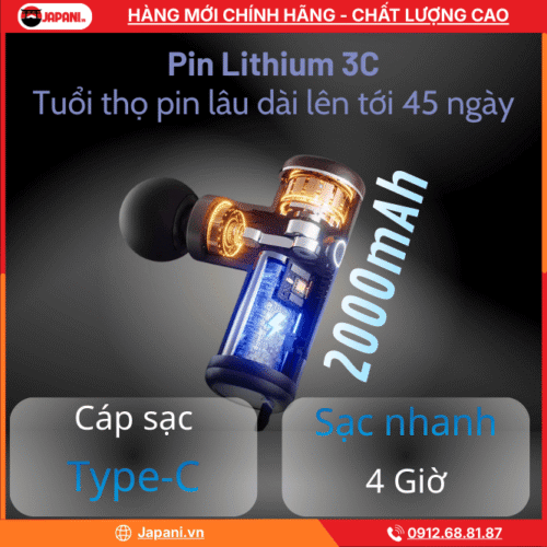 Pin của súng Massage cầm tay CM20H