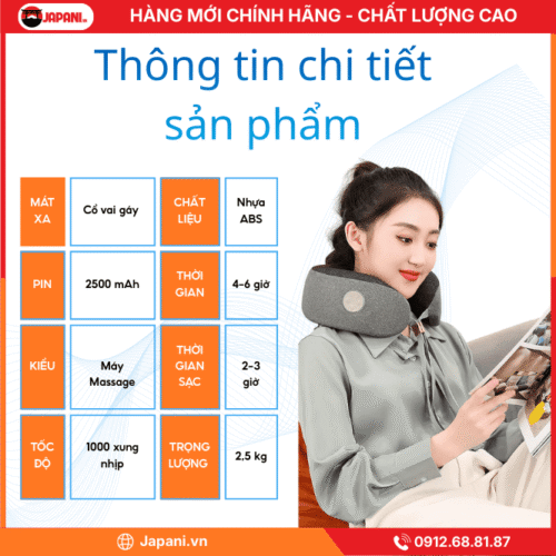 Thông tin chi tiết Máy massage cổ JAPANI CVG-4235