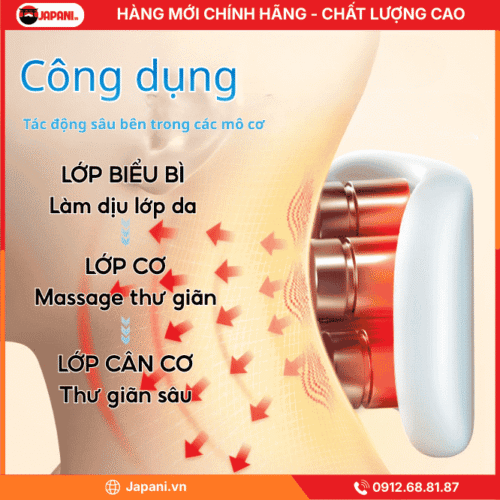 Công dụng máy massage cổ vai gáy JAPANI H88
