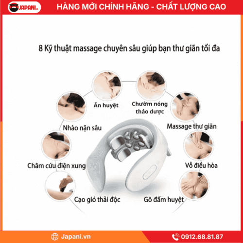 Chế độ massage máy Massage cổ vai gáy JAPANI H88