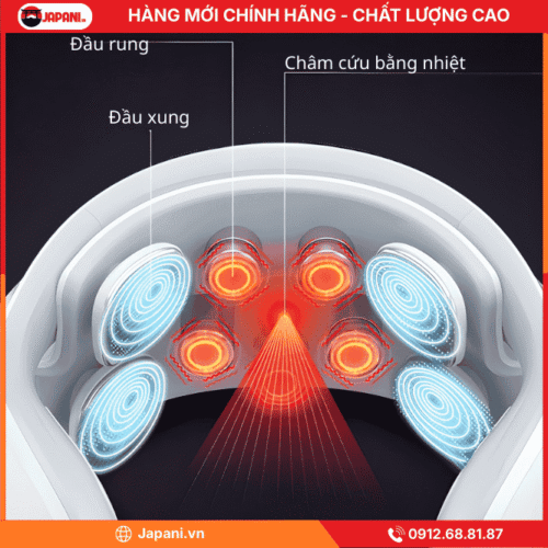 Đa dạng đầu massage cổ vai gáy JAPANI H88