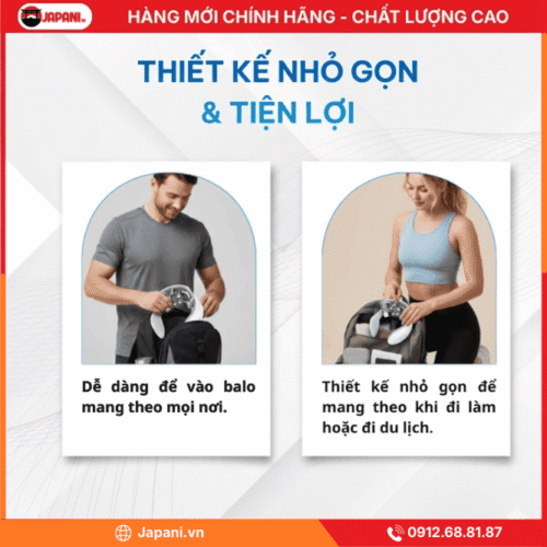 Thiết kế nhỏ gọn, nhẹ & tiện lợi của Súng Massage cổ vai gáy JAPANI H88