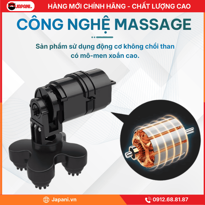 Công Nghệ Massage Của Máy Massage Cầm Tay JAPANI MS 2675