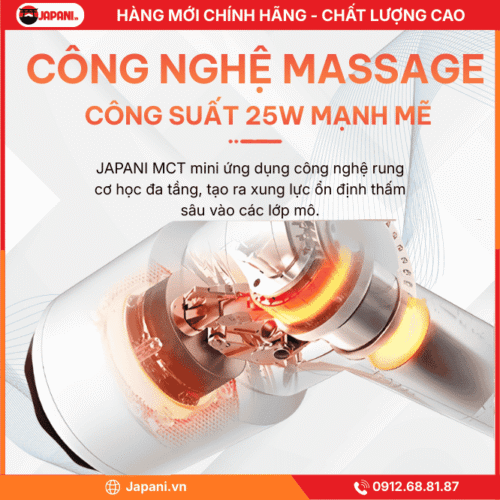 Công Nghệ Massage Của Máy Massage Cầm Tay JAPANI MCT-4456 Mini