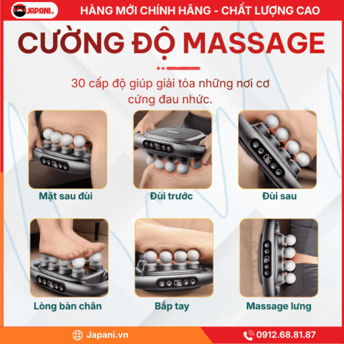 Cường Độ Massage Của Máy Massage Cầm Tay Đa Năng JAPANI MS 3788