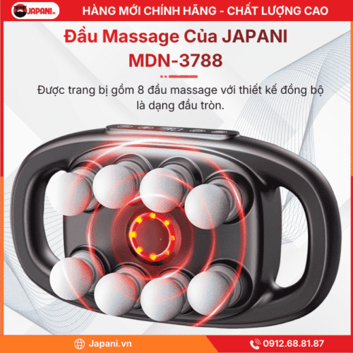Đầu Massage Của Máy Massage Cầm Tay Đa Năng JAPANI MDN-3788