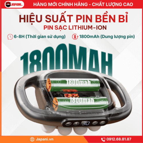 Hiệu Suất Pin Của Máy Massage Cầm Tay Đa Năng JAPANI MS 3788