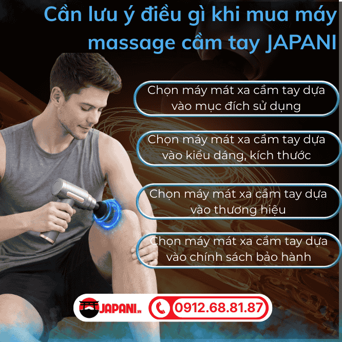 Cần lưu ý điều gì khi mua máy massage cầm tay JAPANI