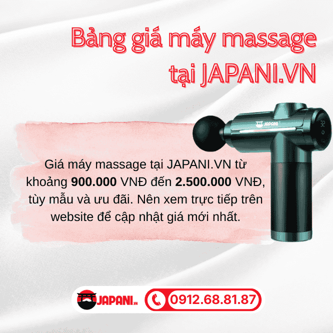 Bảng giá máy massage tại JAPANI.VN