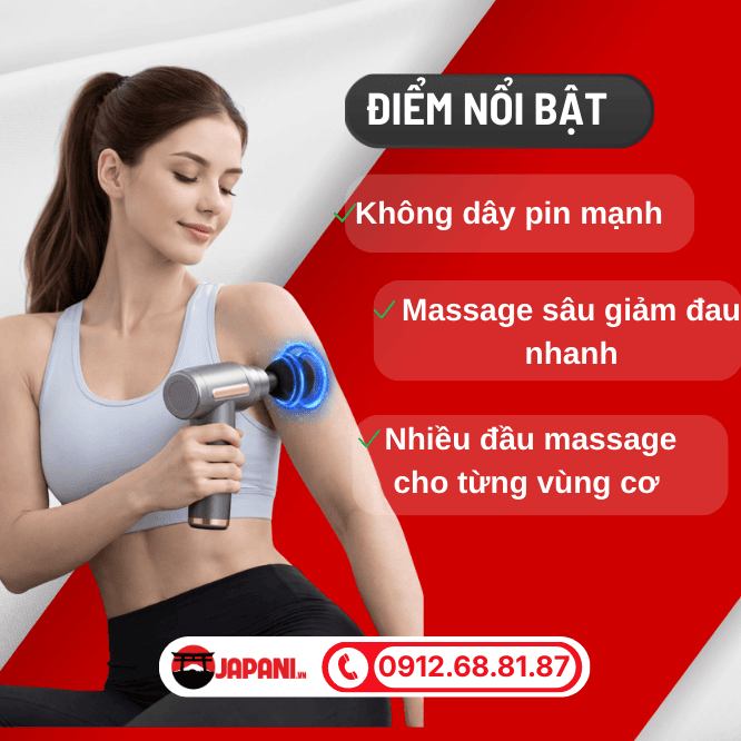 Điểm nổi bật của chiếc máy massage cầm tay JAPANI