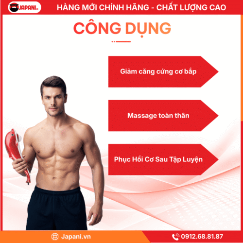 Công dụng máy massage cầm tay Japani 606B1 Dolphin
