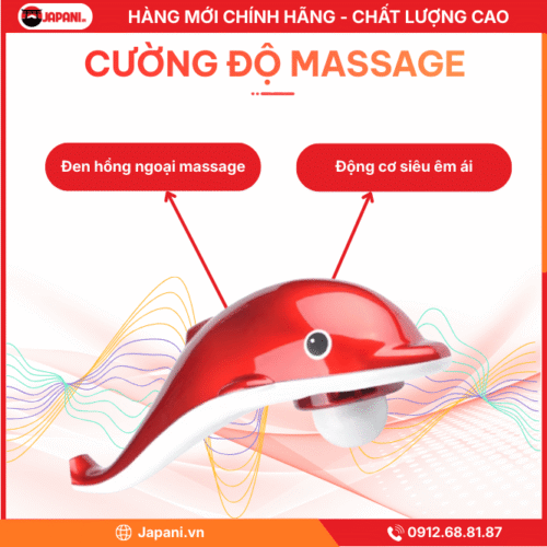 Cường độ Máy Massage Cầm Tay JAPANI 606B-1 Dolphin