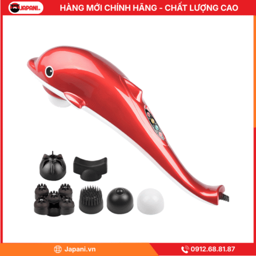 Máy Massage Cầm Tay Hồng Ngoại JAPANI MDN-4001 4 đầu mát xa đa năng
