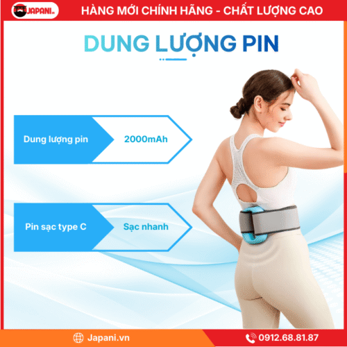 Dung lượng pin máy massage cầm tay MCT-4421