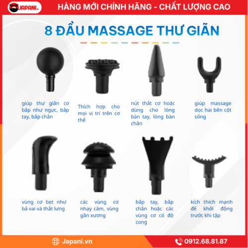 Đa Dạng Đầu Massage Chuyên Dụng