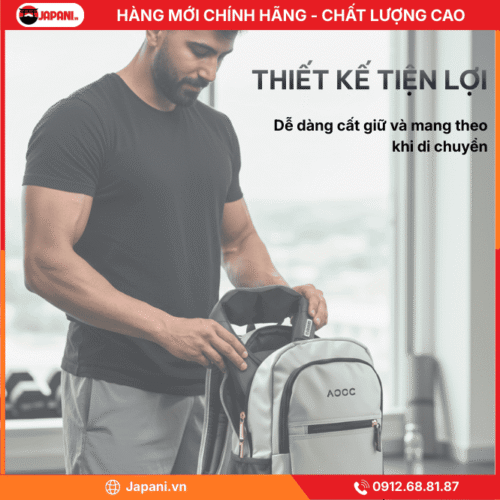 Thiết kế nhỏ gọn, nhẹ và tiện lợi của máy massage lưng cổ