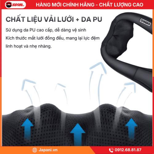 Chất liệu bền bỉ và an toàn của máy massage cổ, vai, gáy