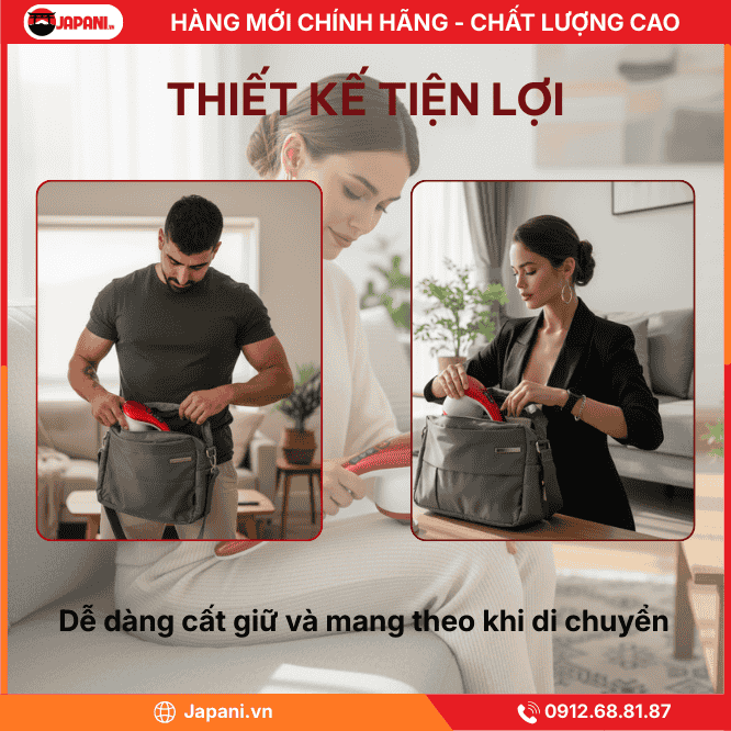 Thiết kế công thái học nhỏ gọn và tiện lợi