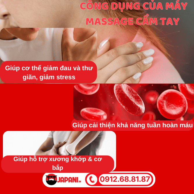 Tác dụng chính của máy massage