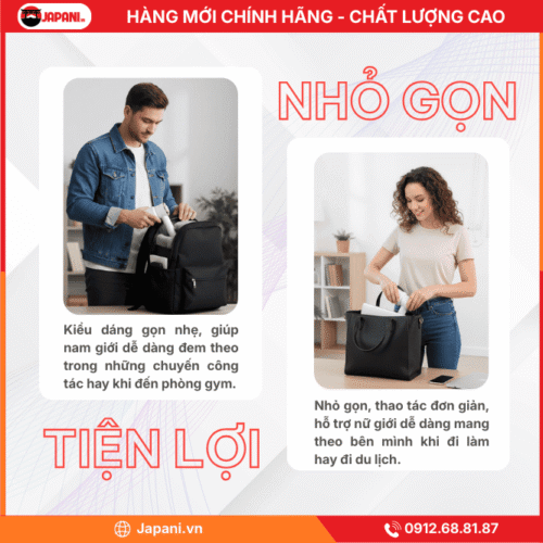 Thiết Kế Tiện Lợi Của Máy Massage Cầm Tay JAPANI MCT-4456 Mini